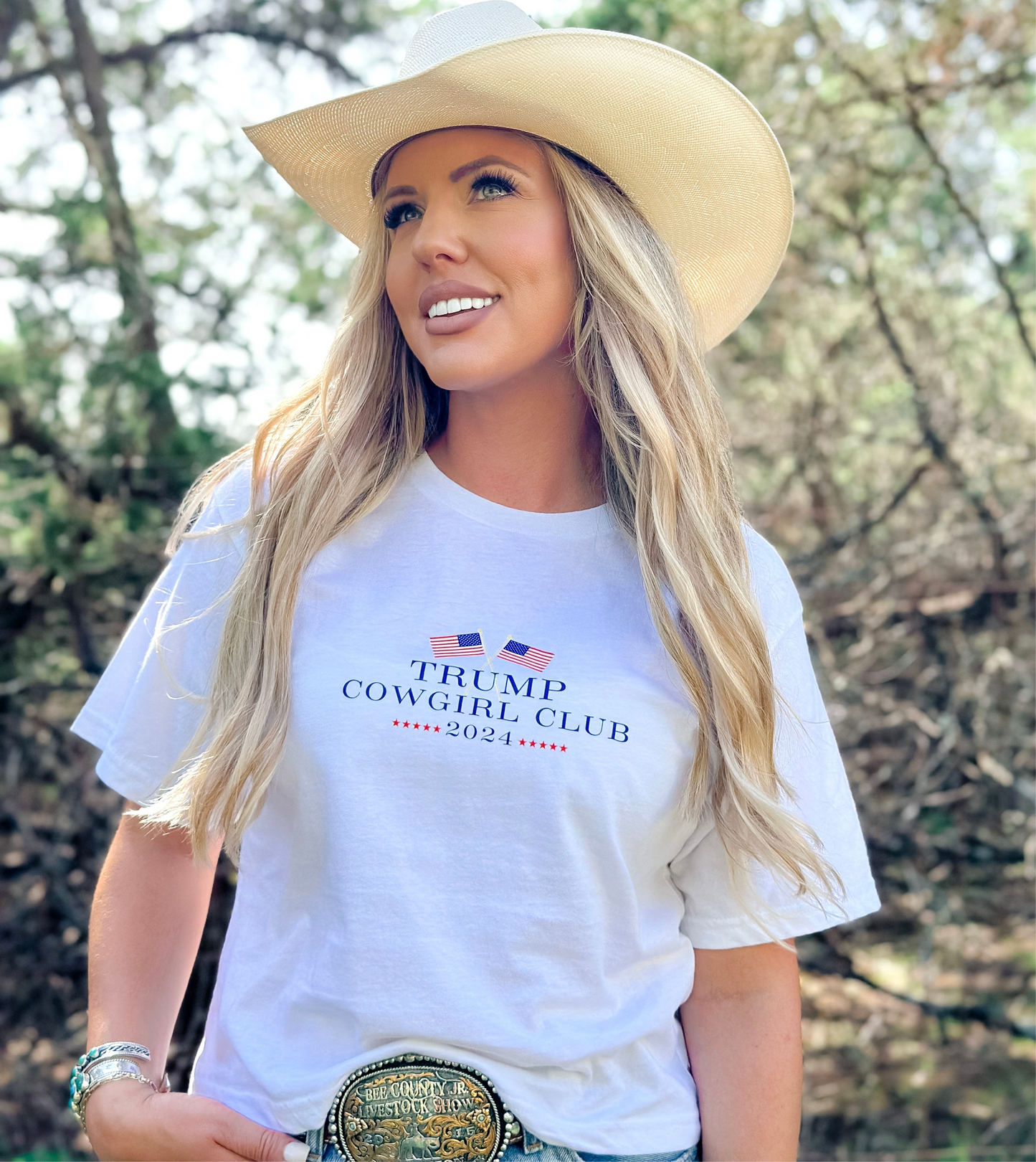 A. Trump Cowgirl Club-Cropped Tee
