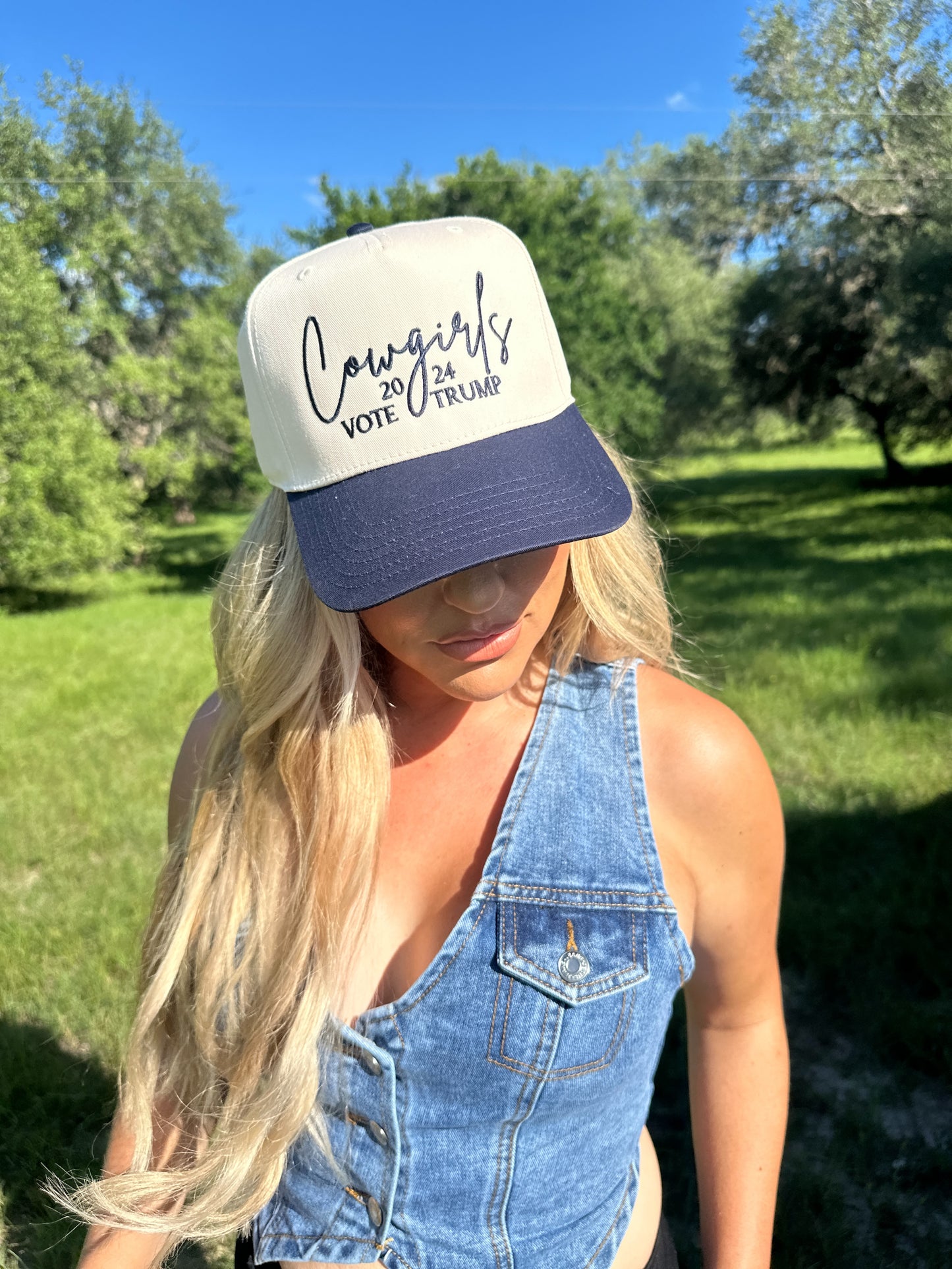 Cowgirls Vote Trump 2024 Hat-Brown