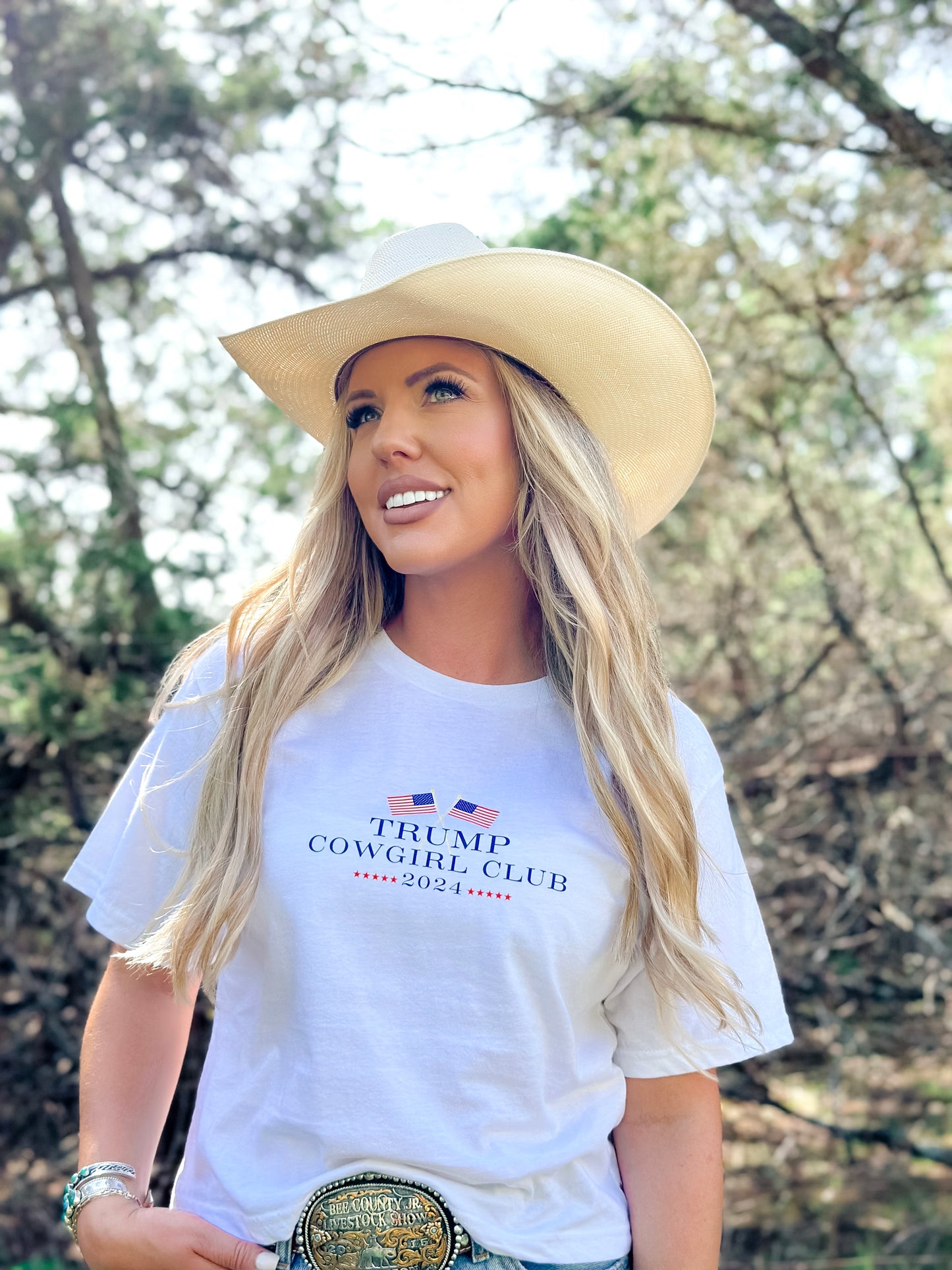 A. Trump Cowgirl Club-Cropped Tee