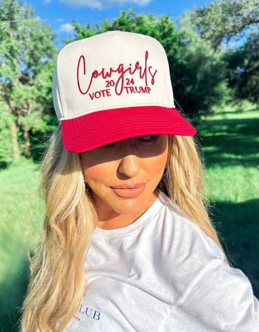 Cowgirls Vote Trump 2024-Red