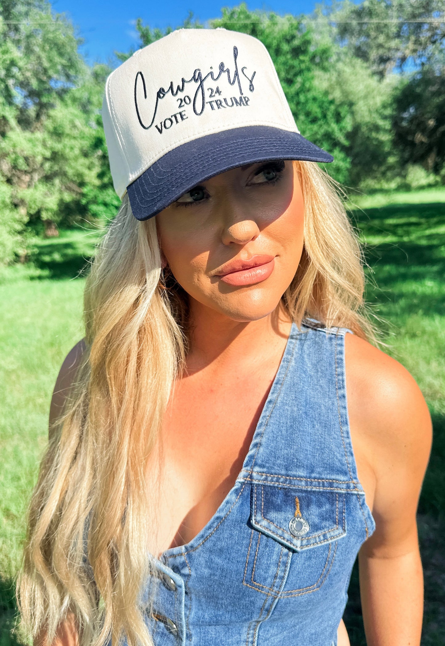 Cowgirls Vote Trump 2024-Navy
