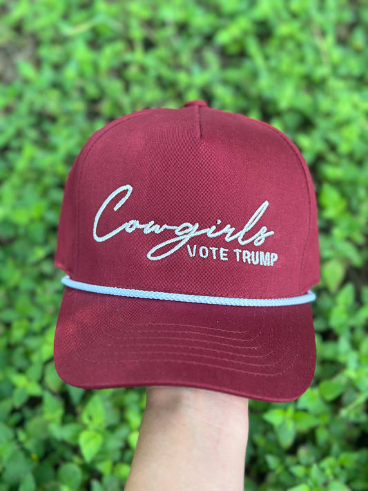 Cowgirls Vote Trump-Maroon