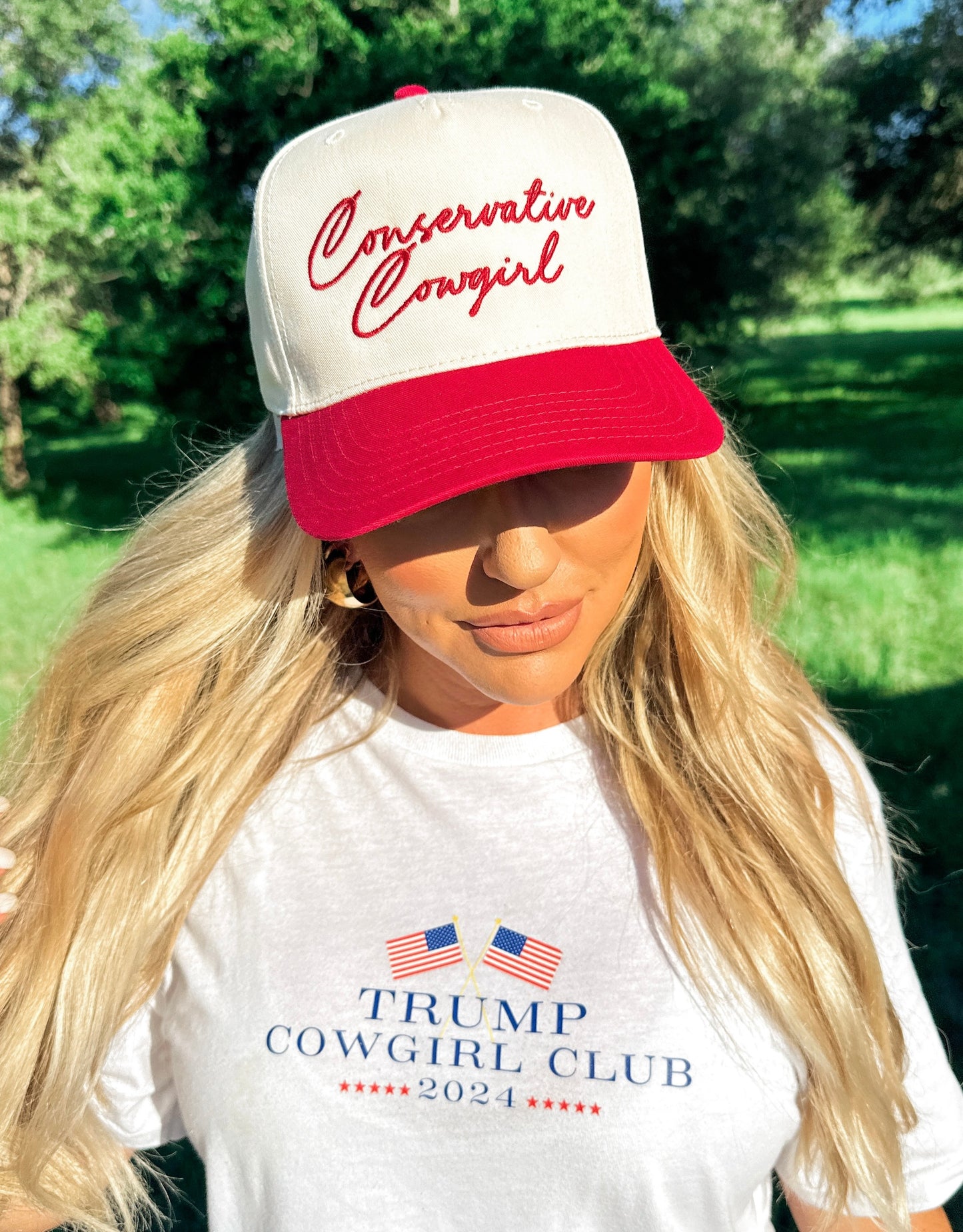 Conservative Cowgirl Hat-Red