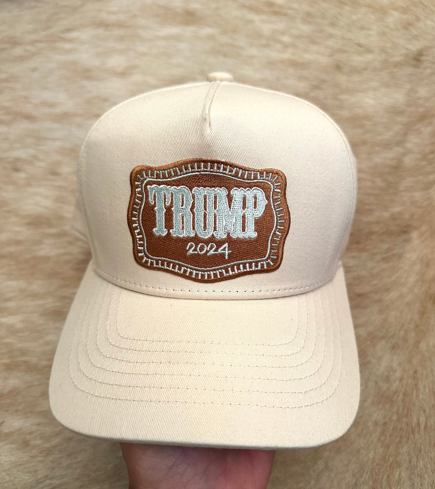 Cream Trump 2024 Hat