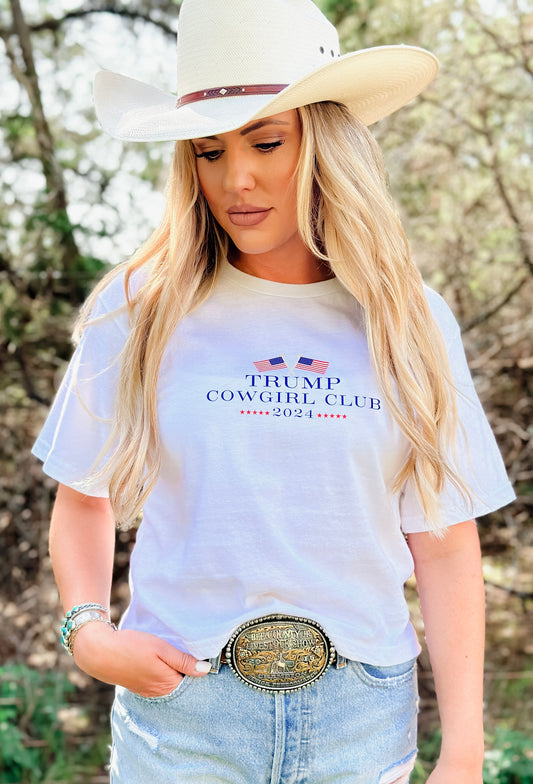 A. Trump Cowgirl Club-Cropped Tee