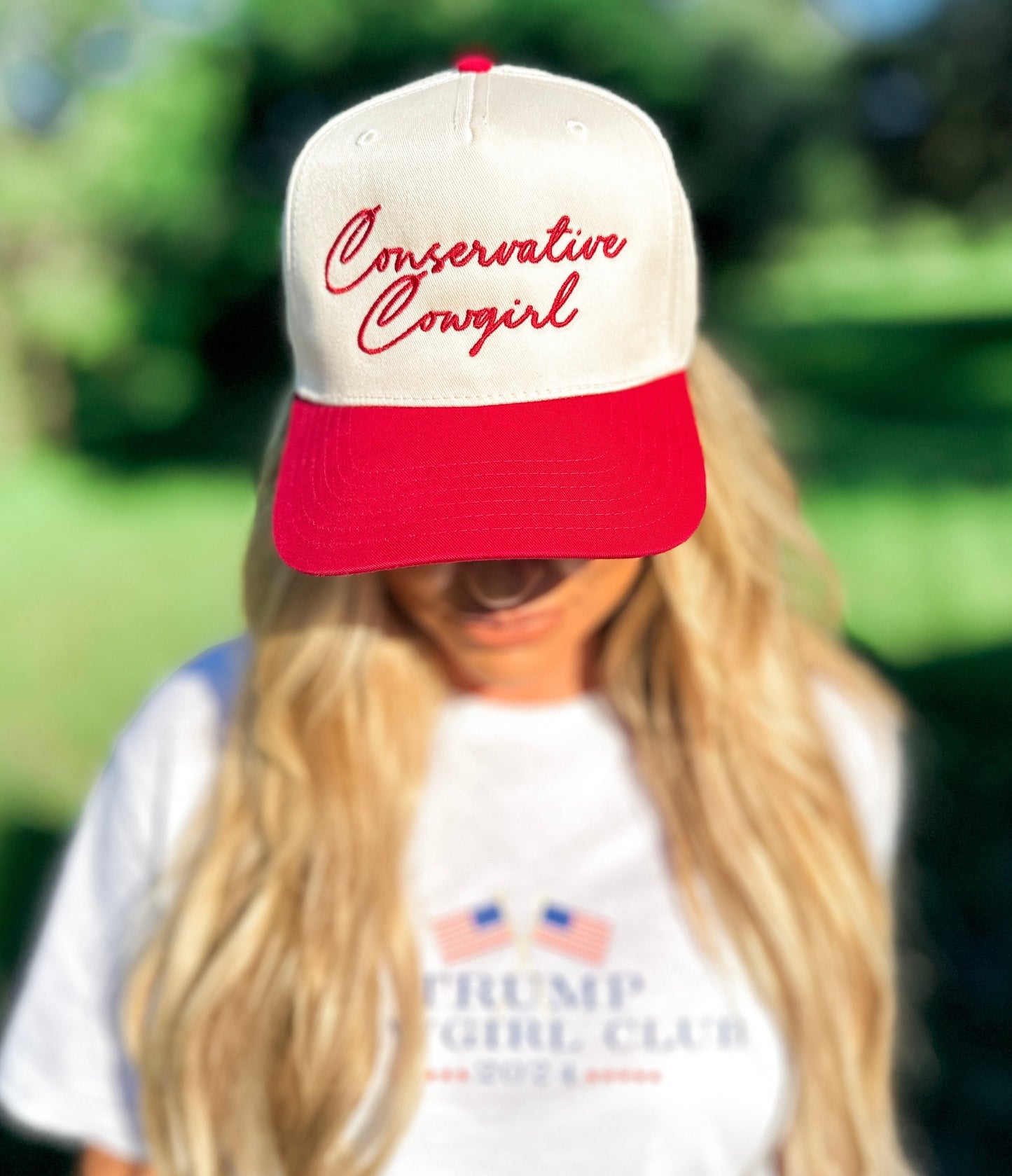 Conservative Cowgirl Hat-Red