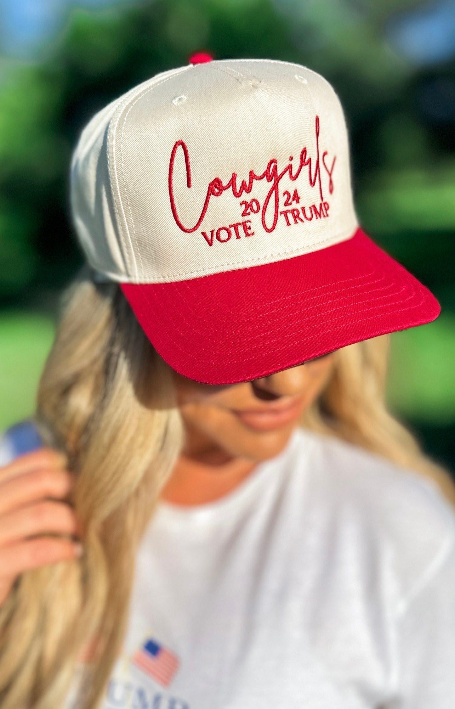 Cowgirls Vote Trump 2024 Hat-Brown
