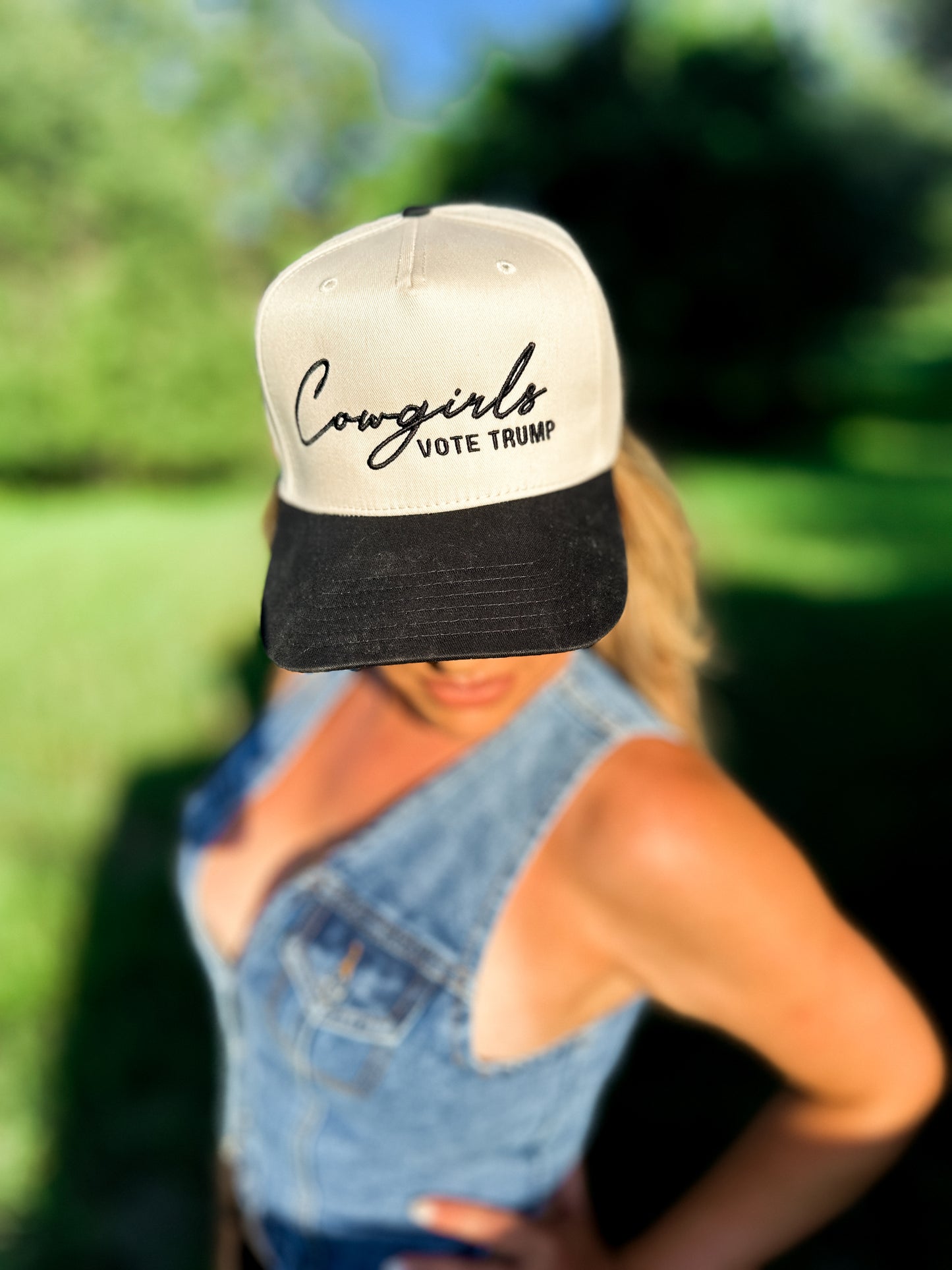 Cowgirls Vote Trump Cap