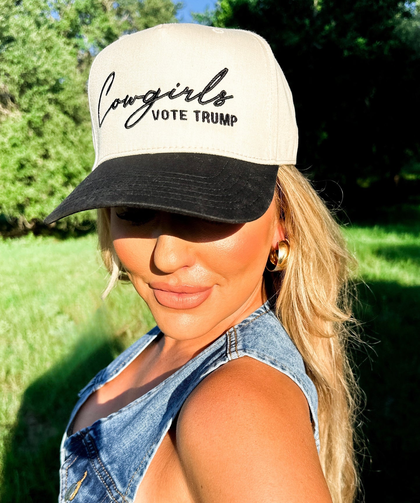 Cowgirls Vote Trump Cap
