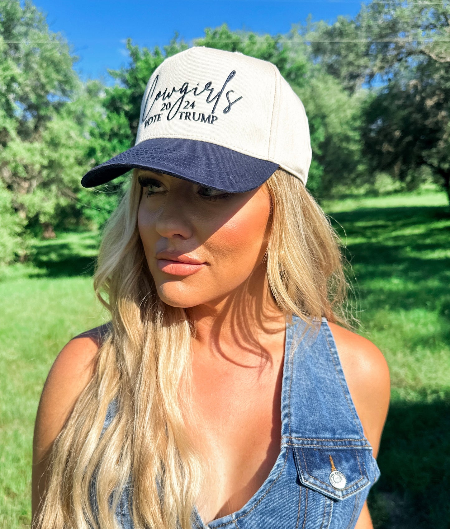 Cowgirls Vote Trump 2024-Navy